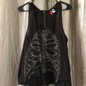 Skeleton ribs tank from Divided by H&M
